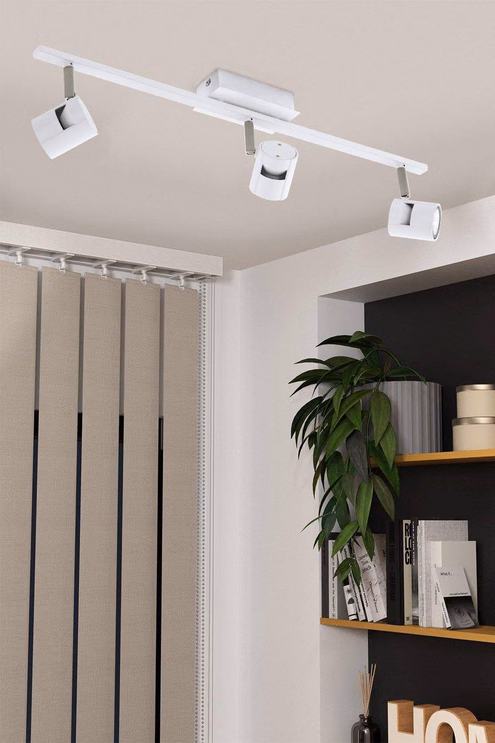 Eglo Vergiano Satin Nickel 3 Light Adjustable Spot Ceiling Light in White and Silver – 2
