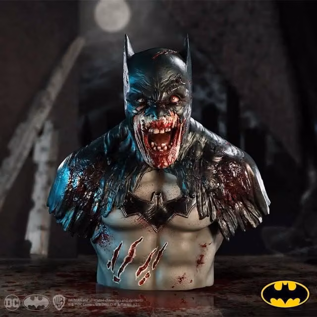 Nemesis Now Batman DCeased Zombie Bust in Black and Multicolour, Height: 29 cm
