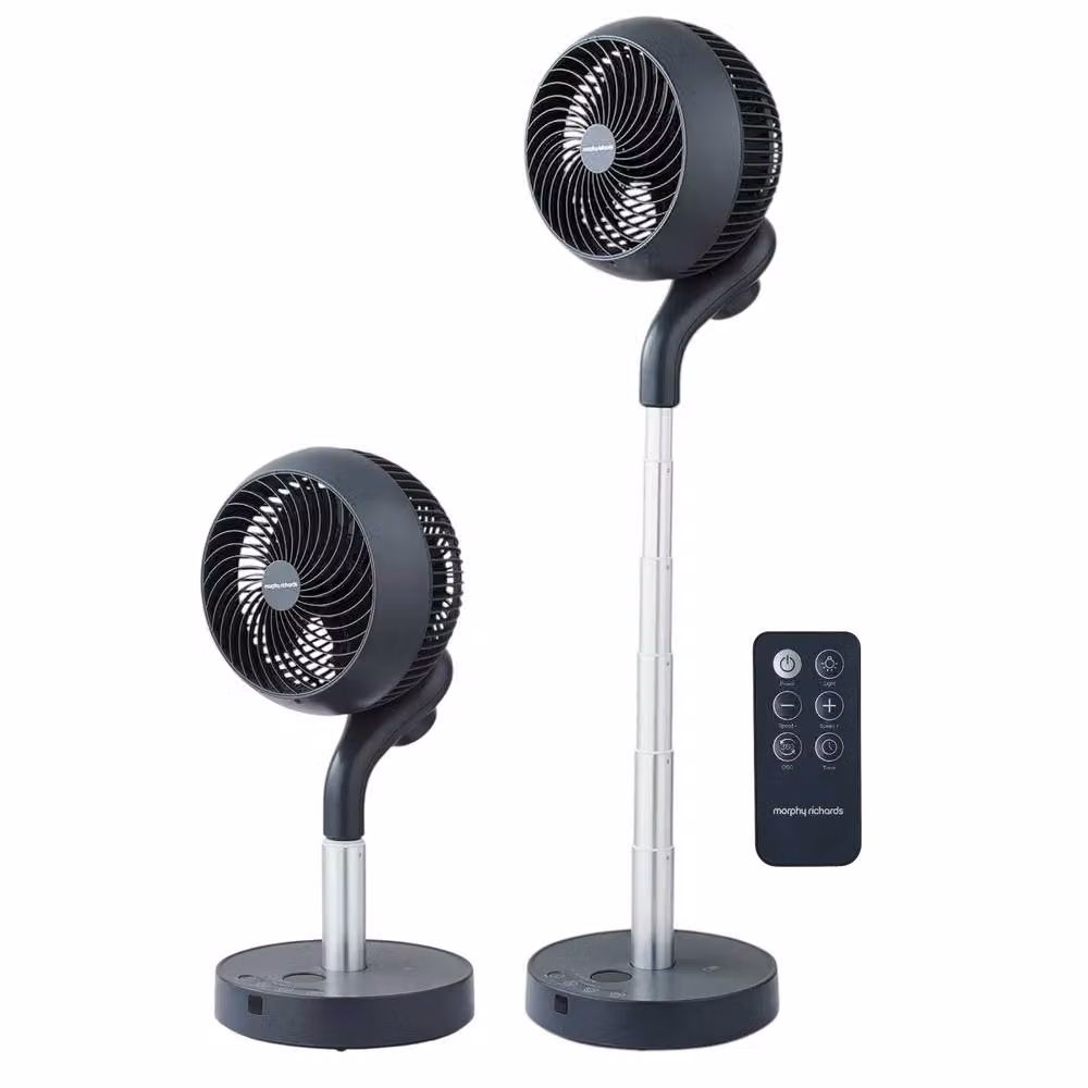 Garden Greatness Air Flex Telescopic Travel Air Circulator with Remote Control, Black – 2