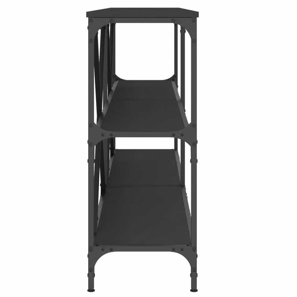 Berkfield Home Industrial Console Table in Black, W/D/H: 180 x 30 x 75 cm – 3