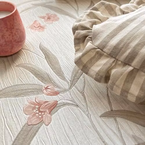 Belgravia Decor Tiffany Floral Botanical Wallpaper in Cream, Red and Beige – 2
