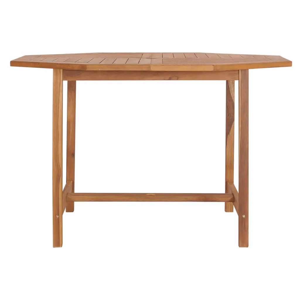 Berkfield Home Solid Wood Teak Garden Dining Table in Brown, W/D/H: 110 x 110 x 75 cm – 2