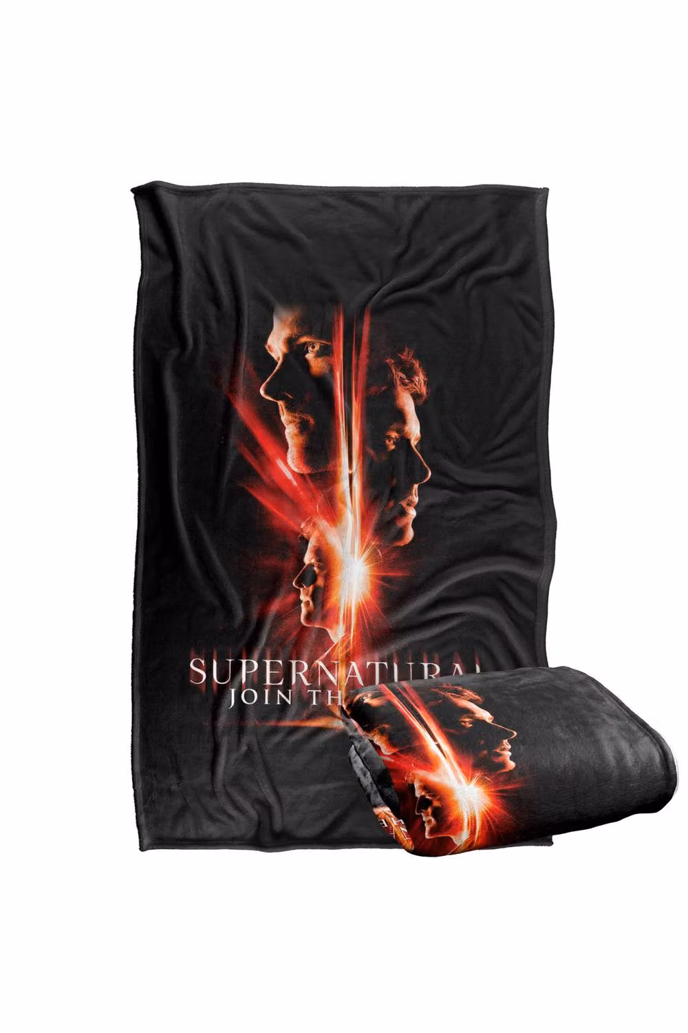 LOGOVISION Supernatural Sam Dean Castiel Red Portal Super Soft Fleece Throw Blanket, W: 152 cm, D: 127 cm – 7