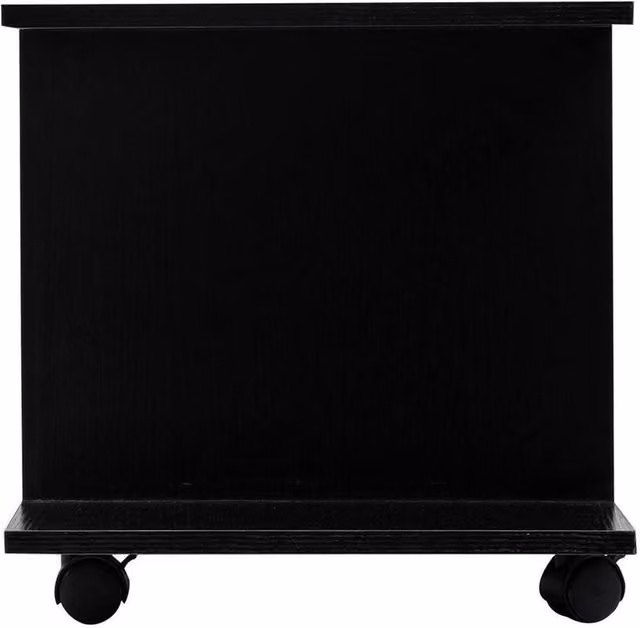 Kelvenix Black 3 Tier Mobile Storage Shelves