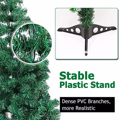 Shatchi Green Artificial Christmas Tree with Realistic Canadian Pine Tips, Height: 180 cm – 3
