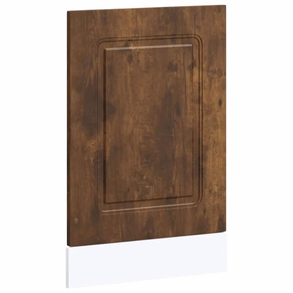 Berkfield Home Kalmar Dishwasher Panel in Smoked Oak Brown, W/D/H: 45 x 1.5 x 67 cm – 2