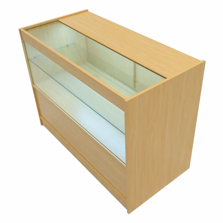 Monstershop Vega LED Shop Counter Set K1500, C1500, TB60 & CM60 in Maple Beige