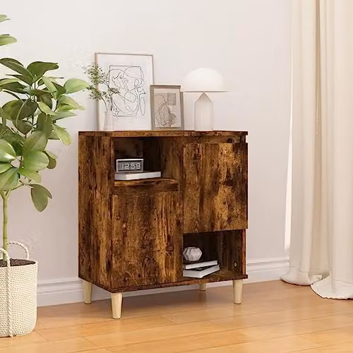 vidaXL Sideboard in Smoked Oak, Brown, W/D/H: 60 x 35 x 70 cm – 2