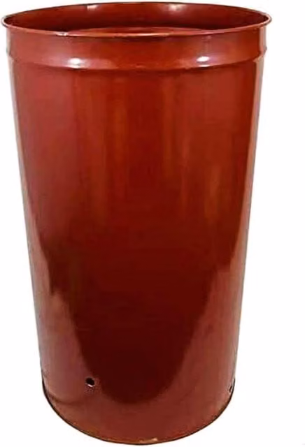 SPETLEK 210L Steel Garden Incinerator Bin in Dark Red