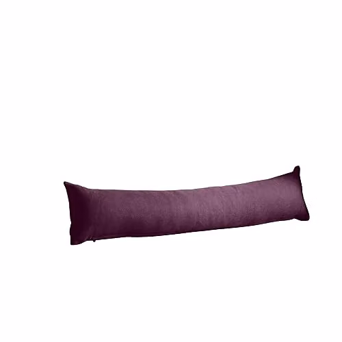 Alan Symonds Velvet Chenille Draught Excluder, Purple, W/D/H: 90 x 15 x 15 cm – 2