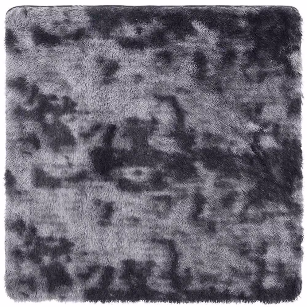 Berkfield Home NAVARRA Shaggy High Pile Rug, Dark Grey, W/D: 120 x 120 cm – 2