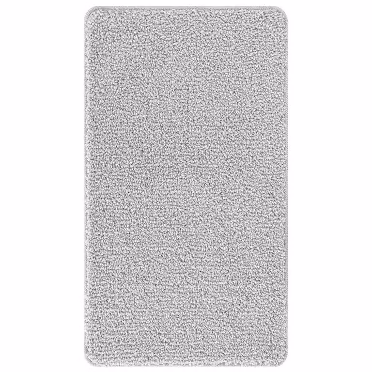 Berkfield Home Soft Rectangular Non-Slip Bath Mat, Grey, W: 70 cm, L: 120 cm
