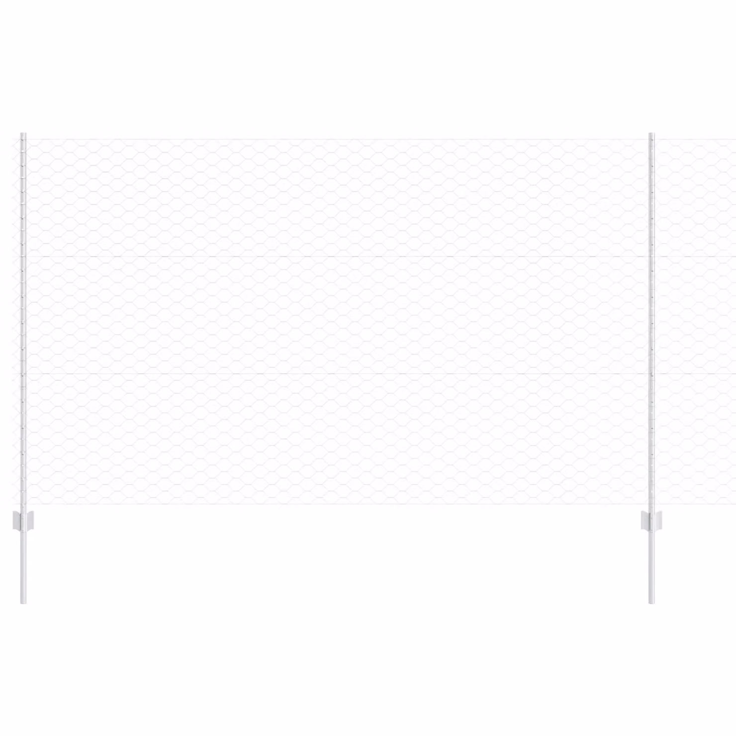 Berkfield Home 10-Piece Galvanised Steel U-Channel Fence Posts in Silver, Height: 140 cm – 2