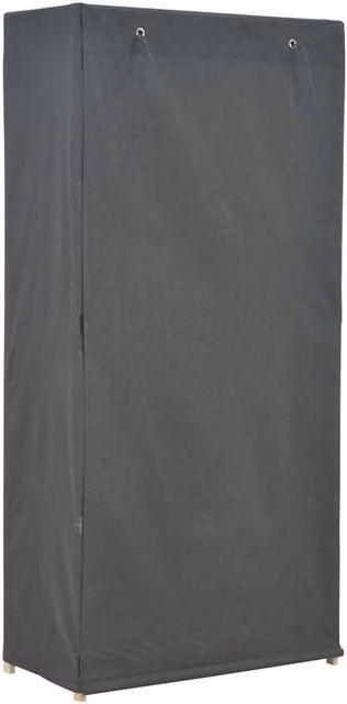 Berkfield Home Grey Fabric Roll Shutter Wardrobe W/D/H: 79 x 40 x 170 cm – 1