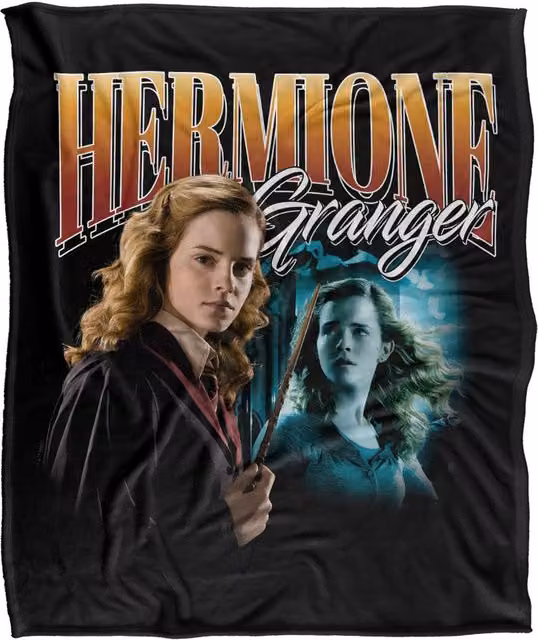 LOGOVISION Harry Potter Hermione Granger Homage Super Soft Fleece Throw Blanket, Multicolour – 6