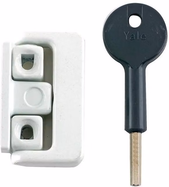 Yale White Window Lock