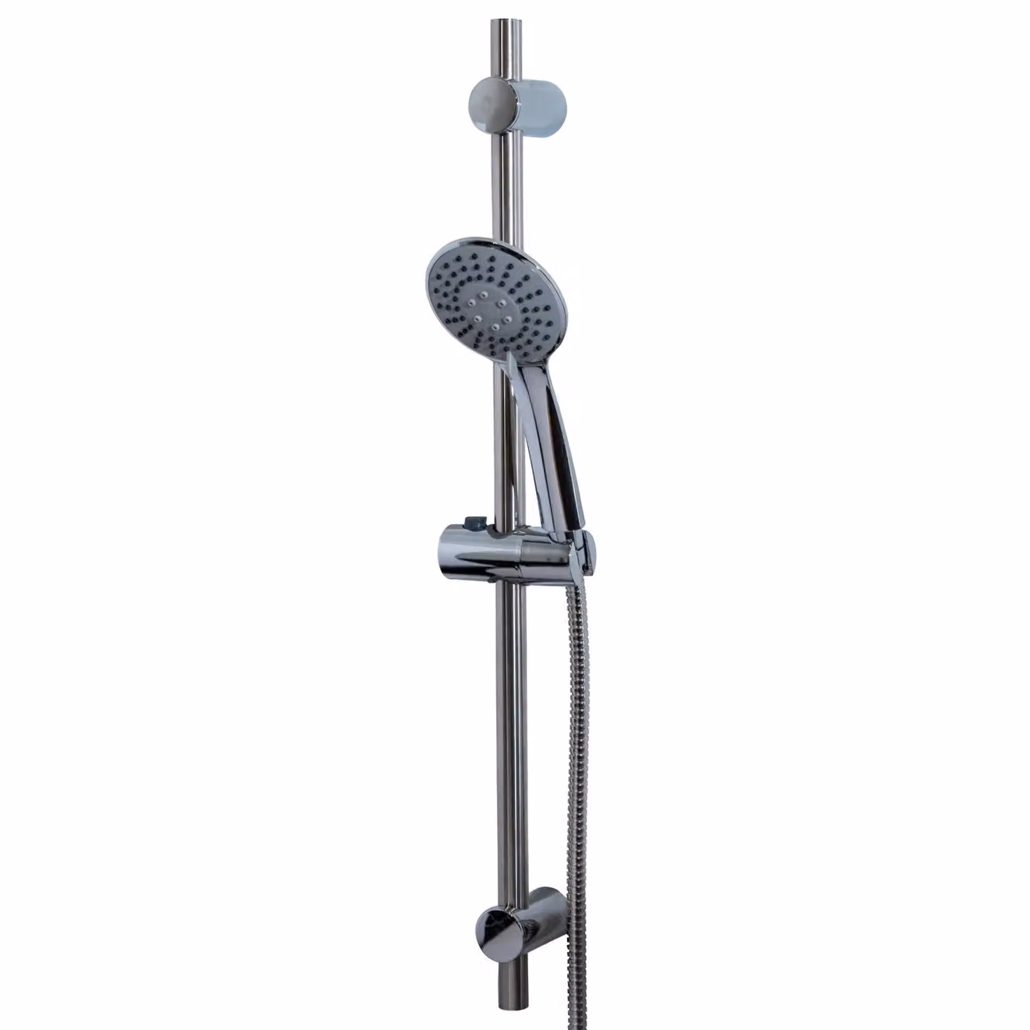 Showerdrape Spectra Chrome 3-Spray Pattern Shower Riser Rail Kit in Silver – 2