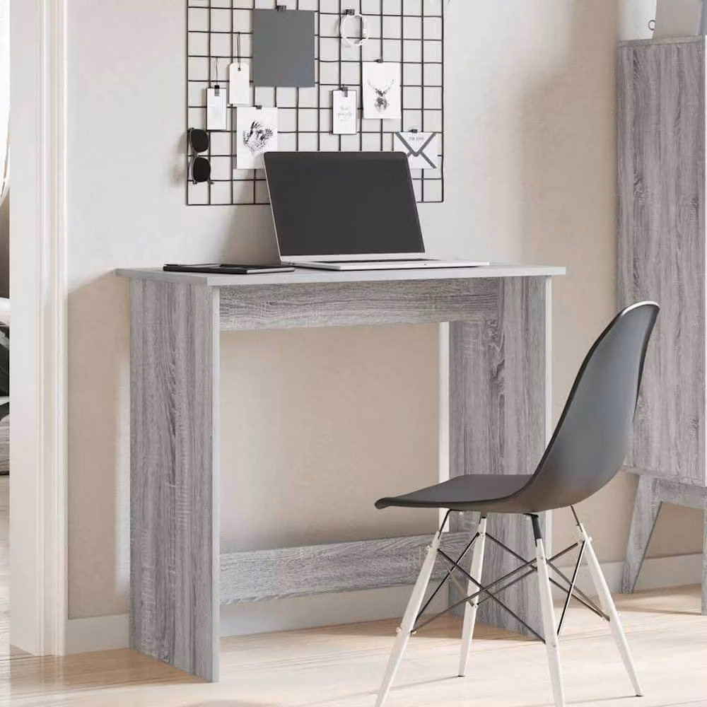 Berkfield Home Writing Desk in Grey Sonoma, W/D/H: 80 x 40 x 75 cm – 3
