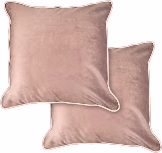 NewEdgeBlinds Chelsea Square Velvet Cushion Cover in Pink