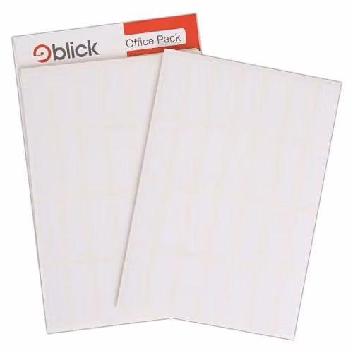 Blick White Self Adhesive Address Labels, Rectangular, 12mm x 38mm, 1120 Labels