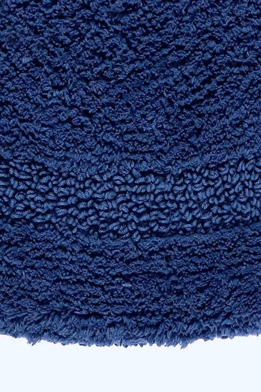 Homescapes Luxury Semi Circle Cotton Bath Mat, Blue, W/D/H: 50 x 80 cm – 2