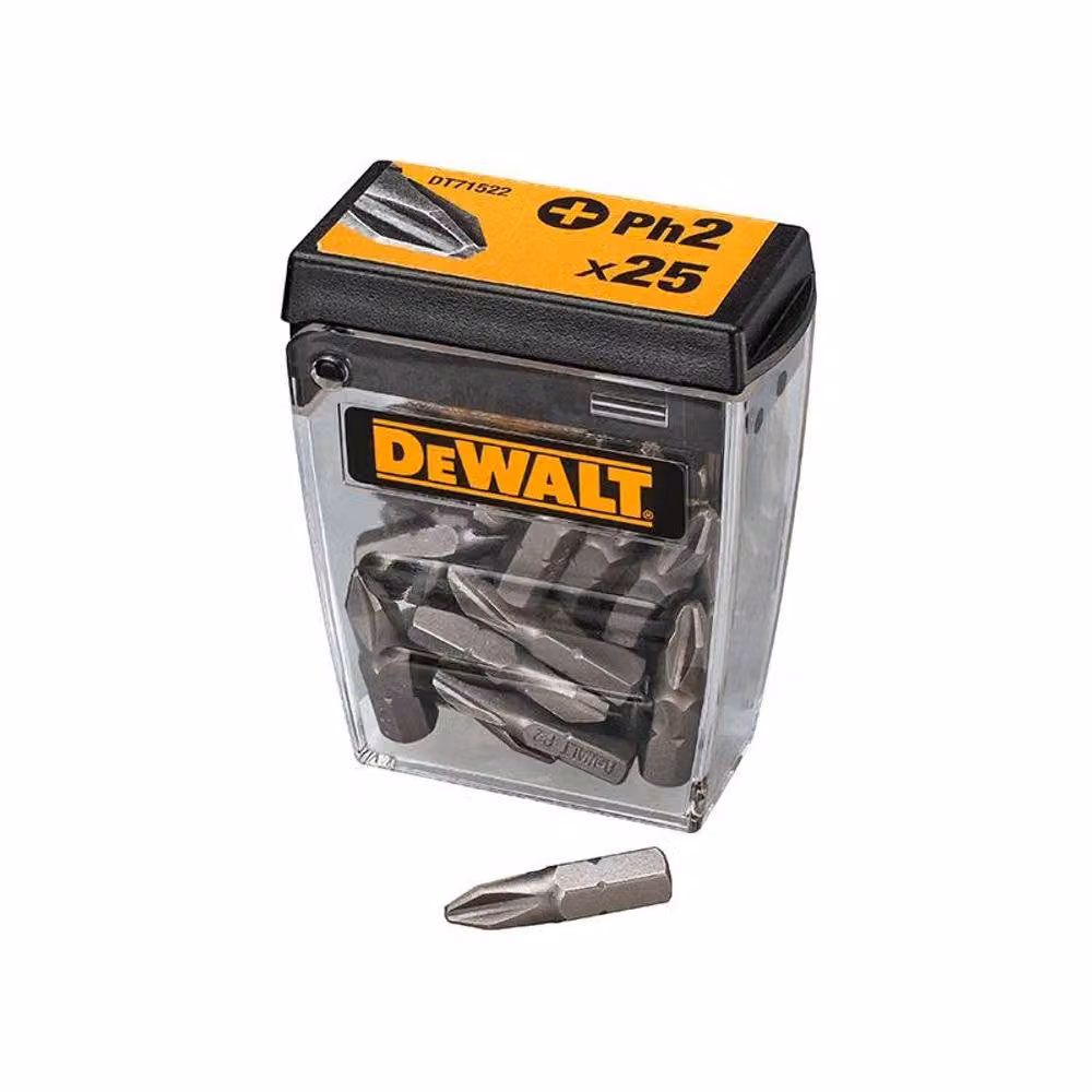 DeWalt PH2 25mm Multicolour Screwdriver Bits, 21 Packs of 25 – 2