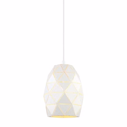 Netlighting Modern White Hanging Pendant Light with E27 Socket