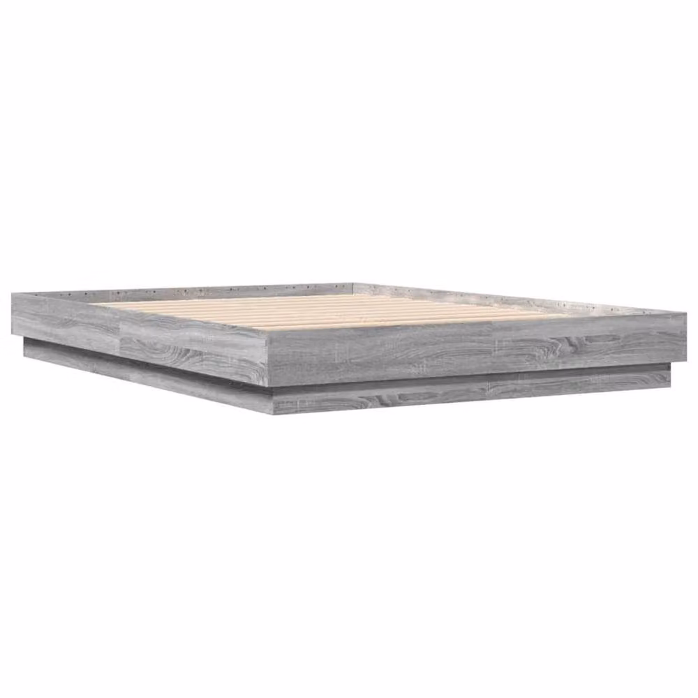 Berkfield Home Grey Sonoma Bed Frame W: 140 cm, L: 200 cm – 3