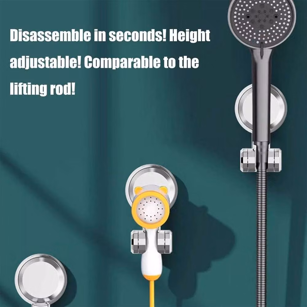 SPETLEK Adjustable Suction Shower Head Handset Holder Bracket in Silver – 4