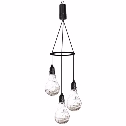 mysmartbuy Apollo 3 Drop Pendant Light, Battery Powered Multicolour LED Hanging Light in Black and Copper for Indoor and Outdoor Use – 2
