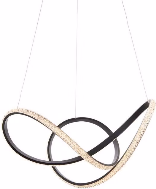 Netlighting Francisca Black Faceted Acrylic LED Pendant Light – 1