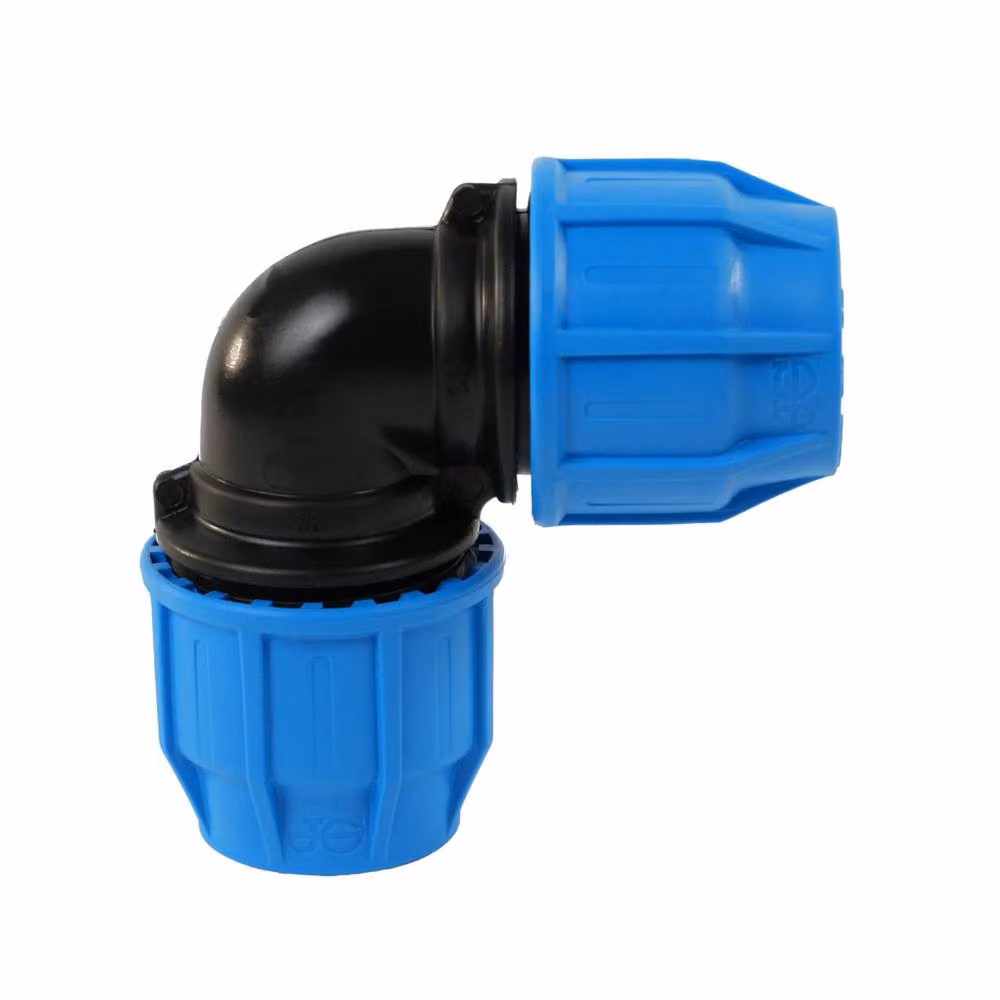 John Guest Blue MDPE Compression 90 Degree Elbow 20mm Plastic Pipe Fitting – 2