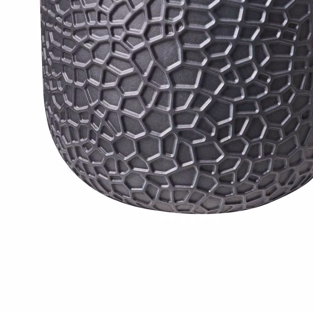 Wyld and Coco Black Round Fibre Clay Planter W: 43 cm, D: 43 cm, H: 42 cm – 5