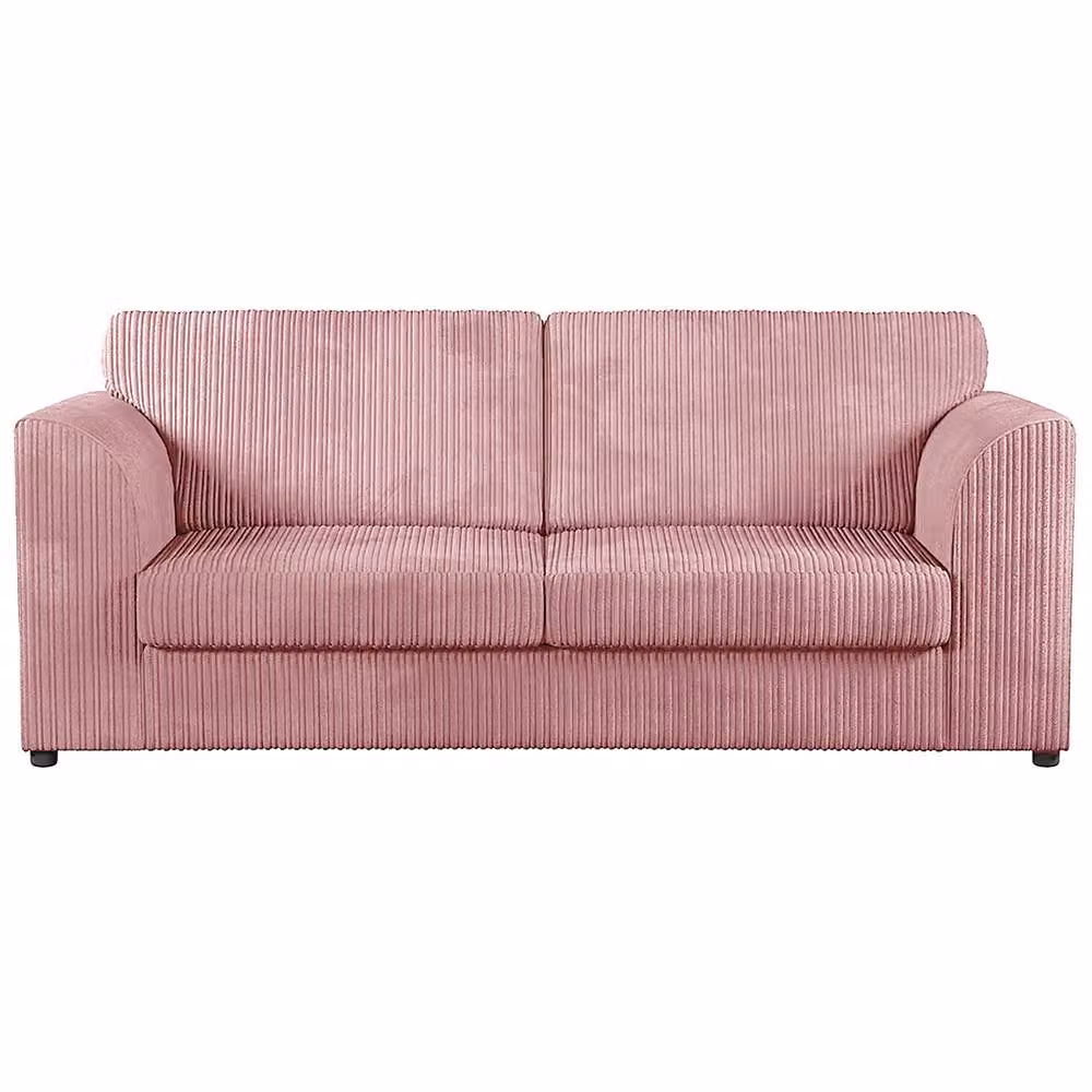 Furnishings For Less UK Luxor Jumbo Cord 3 + 2 Fabric Sofa Suite in Pink – 2
