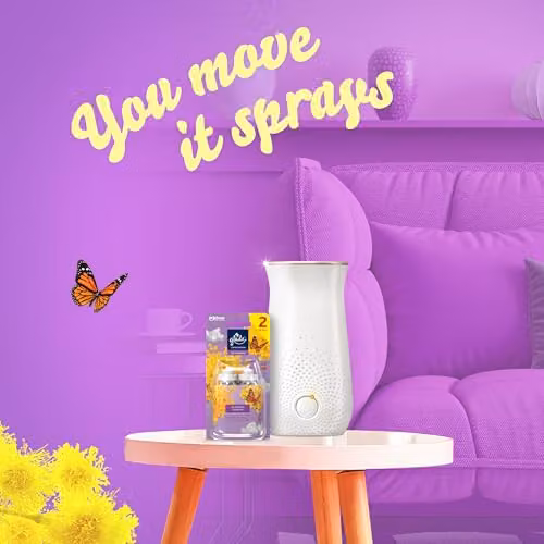 Glade Sense and Spray Air Freshener Refill, Blooming Flowers Automatic Room Spray and Odour Eliminator, Duo Pack (2 x 18ml) – 3