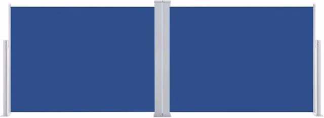 Berkfield Home Blue Retractable Side Awning W/H: 120 x 1000 cm – 1