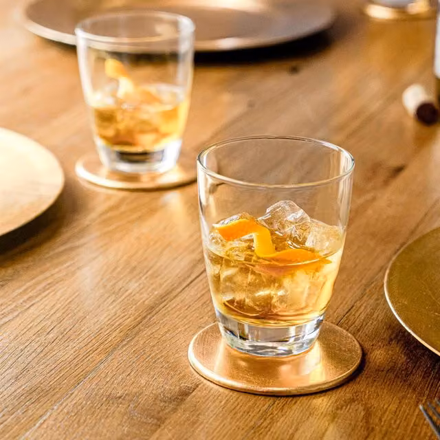 Bormioli Rocco Transparent Tumbler Glasses, 375 ml, Pack of 4