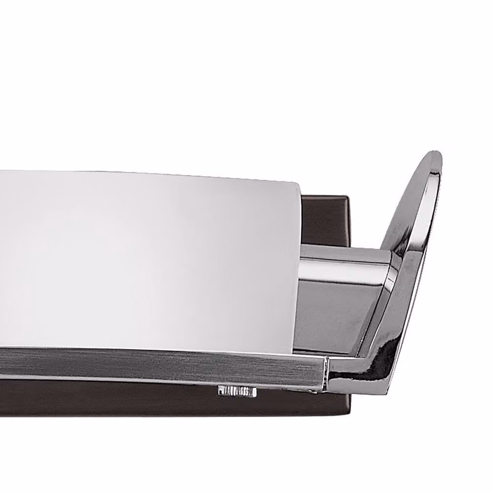 Netlighting Zira Switched 2 Light Wall Lamp with Chrome Finish and Frosted White Glass in Grey – 3