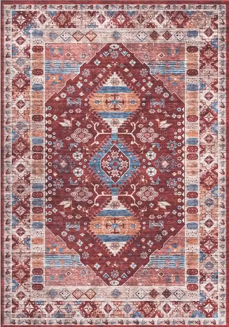 THE RUGS Atlas Collection Vintage Red Washable Polyamide Non-Slip Rug, W/D: 180 x 60 cm – 2