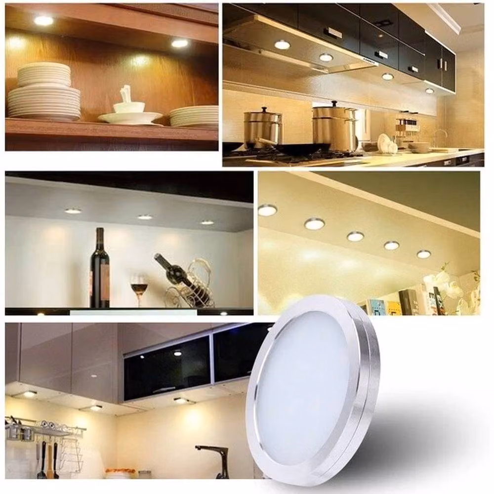 EONLION 6-Piece LED Under Cabinet Lighting Kit in Cool White with Aluminium Housing and USB Power – 2