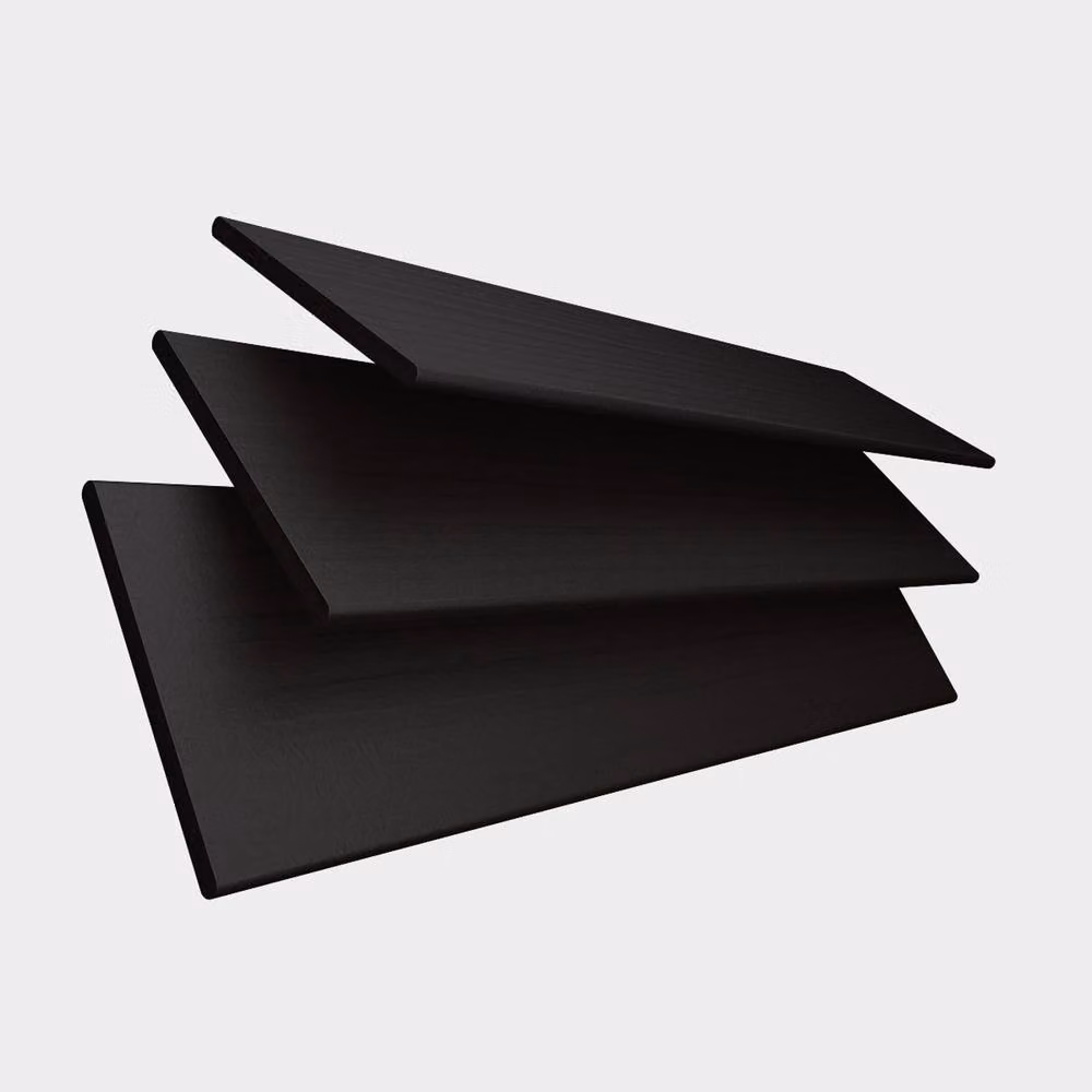 Blinds Outlet Faux Wooden Venetian Blinds with Tapes in Black, Width: 60 cm, Drop: 120 cm – 2