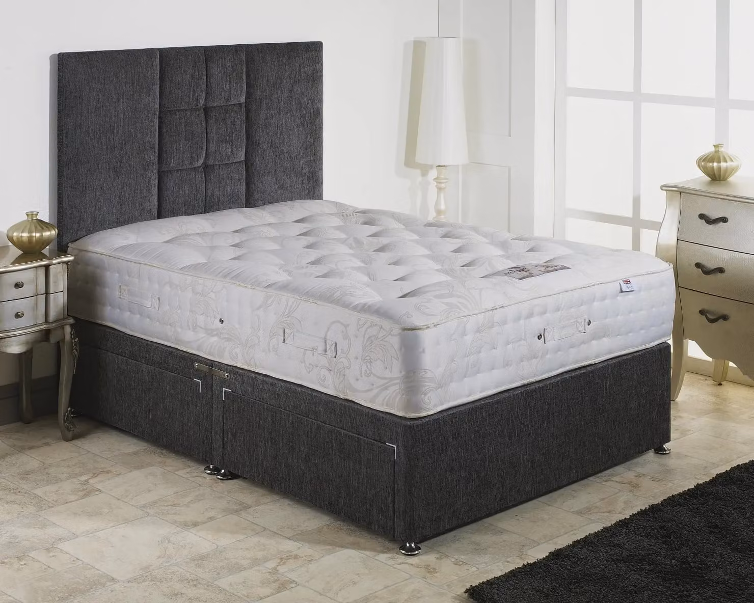 Somnior Elizabeth Two Sided Pocket Spring Mattress with Natural Fillings, White, W/D/H: 120 x 200 x 30 cm – 2