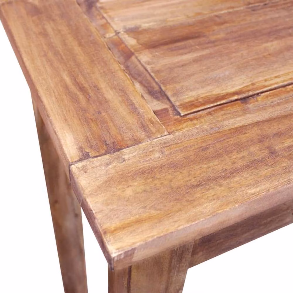 Berkfield Home Rustic Solid Reclaimed Wood Console Table, Brown, W/D/H: 123 x 42 x 75 cm – 2
