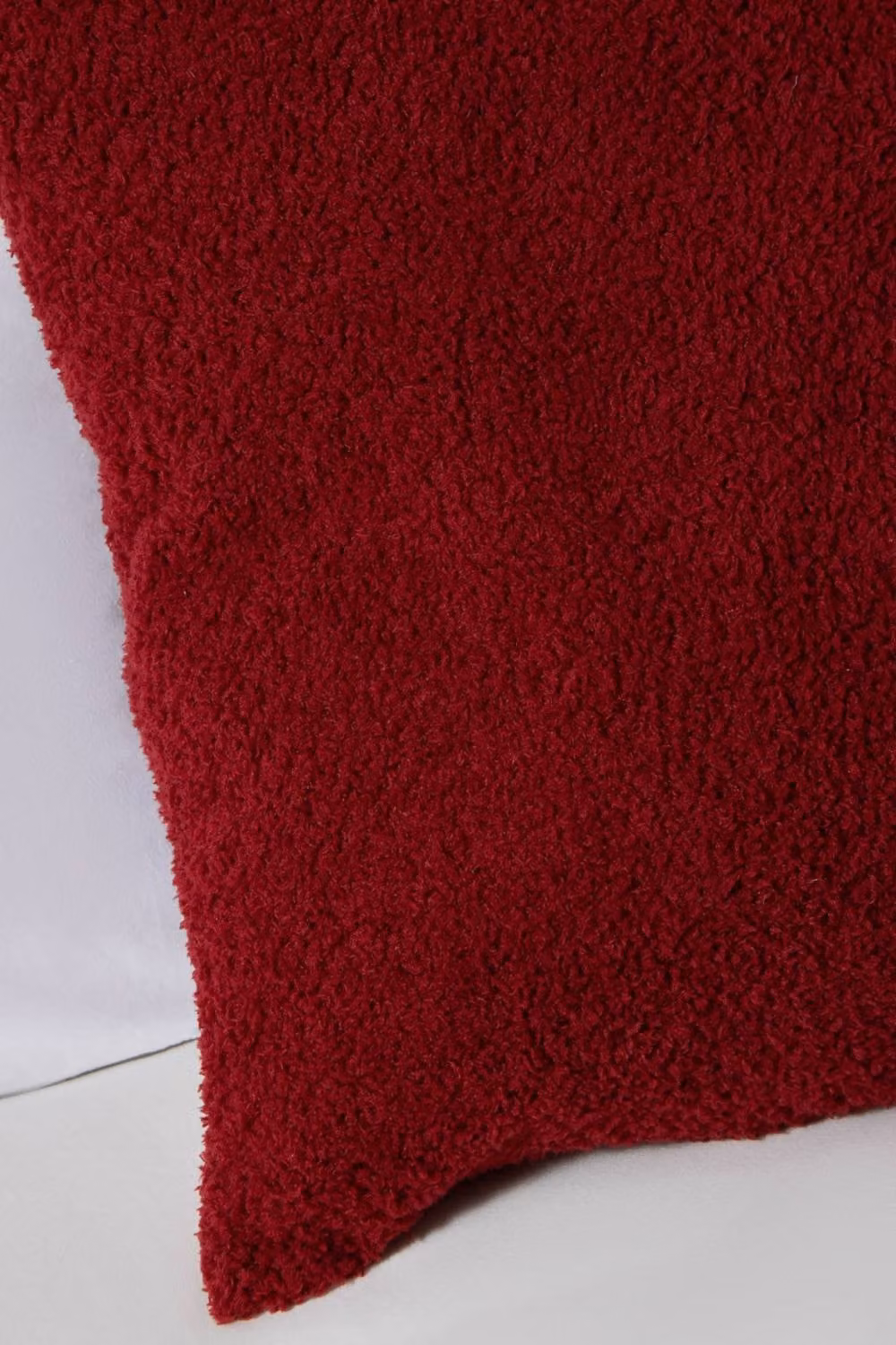 BHS Teddy Bear Fleece Cushion in Red and Orange, W/D/H: 45 x 45 x 45 cm – 2
