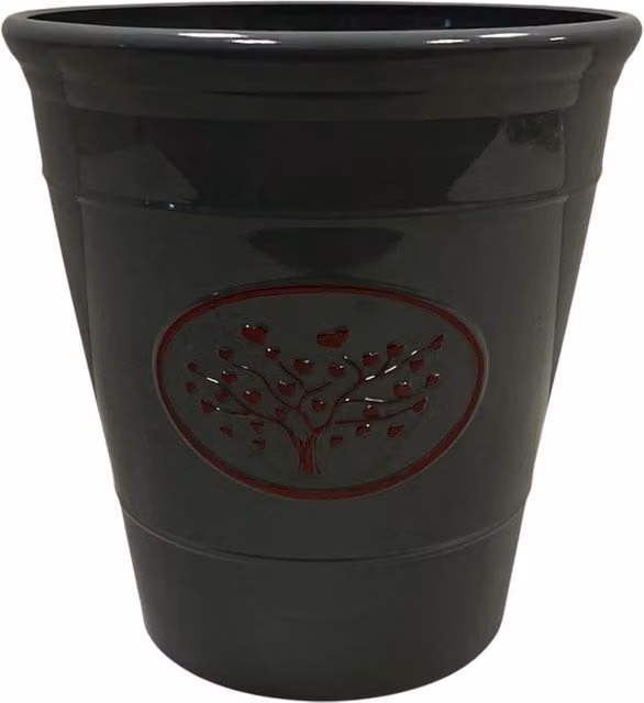 Four Candle Grey Ceramic Love Heart Tree Planter, W/H: 40 x 40 cm