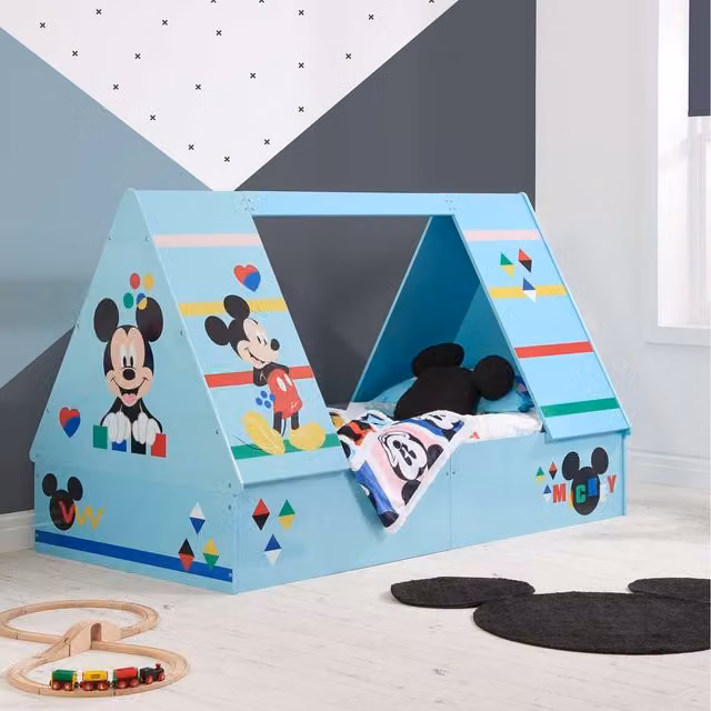 Birlea Childrens Blue Single Tent Bed with Mattress, W/D/H: 90 x 190 cm