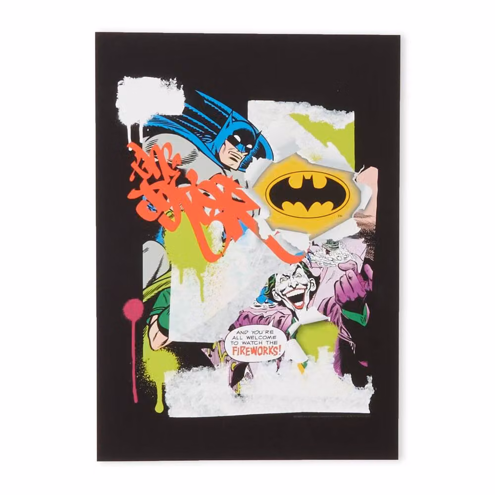 Batman Collage Giclee Art Print, Multicolour Paper Poster, Size: A2 – 2