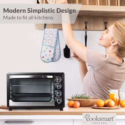Cooksmart Non-Slip Multicolour Cotton Double Oven Gloves – 4