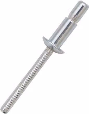 JRP Riveting Products Silver Aluminium Dome Head Structural Rivets, Box of 150, Diameter: 6.4 mm, Length: 20.5 mm