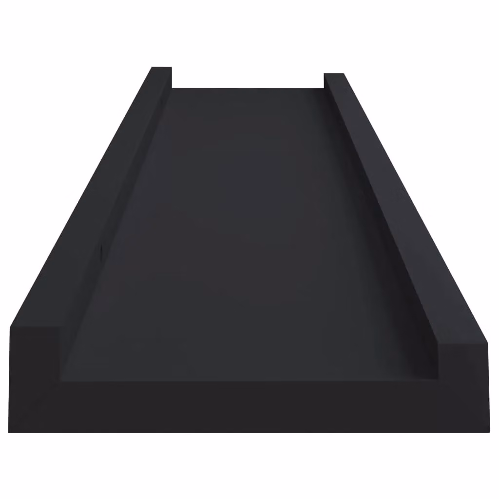 Berkfield Home Picture Frame Ledge Shelves, 2 Pack, Black, W: 60 cm, D: 9 cm, H: 3 cm – 3